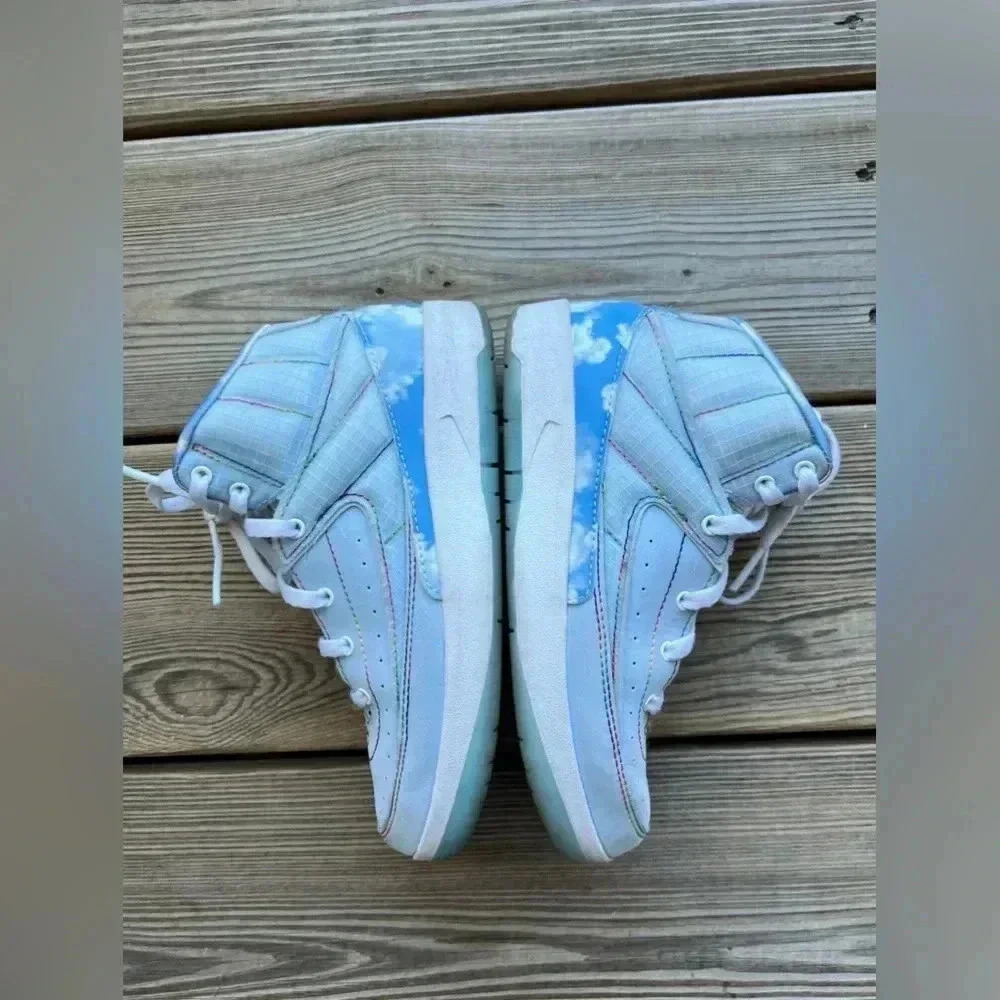 Jordan 2 J Balvin Toddler DQ7692-419 Jordan Retro SP Celestine Blue Glow Sz 13C